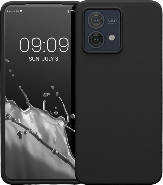 Coque Motorola Moto G84 - Siliconen - Coque Moto G84 Coque en Siliconen Zwart