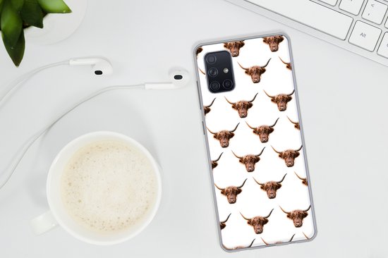 Coque Samsung Galaxy A51 5G - Scottish Highlander - Vache - Motif - Siliconen