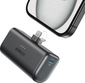 Anker-Nano Powerbank-5000 mAh powerbank 22,5 W- geïntegreerde opvouwbare USB-C-connector-compatibel met iPhone 15, Samsung S22/23-serie, Note20/10-serie, Huawei, iPad Pro/Air, AirPods en meer