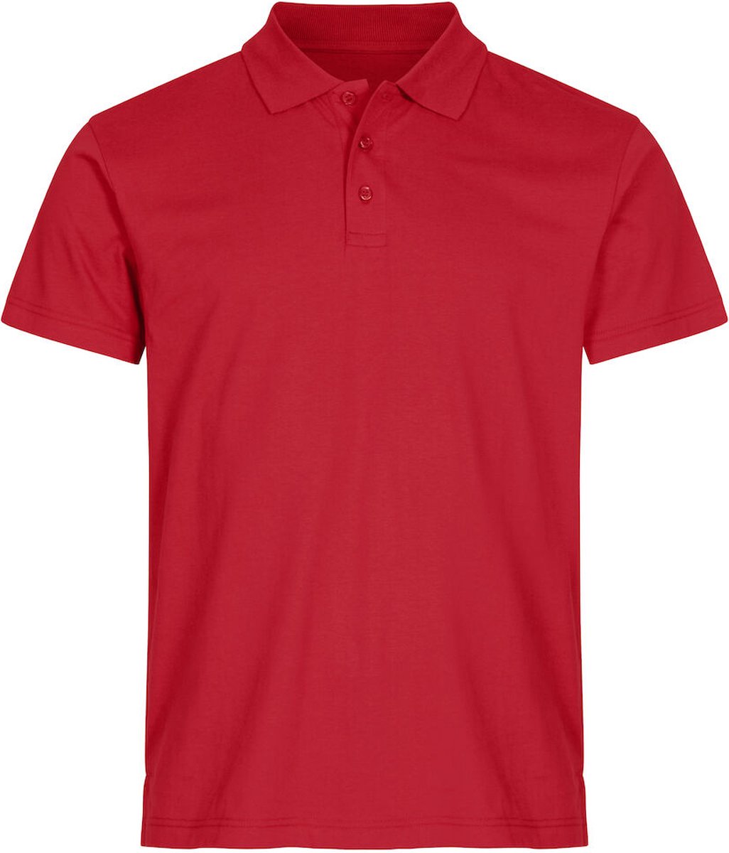 Clique Basic Polo 028230 - Rood - XL