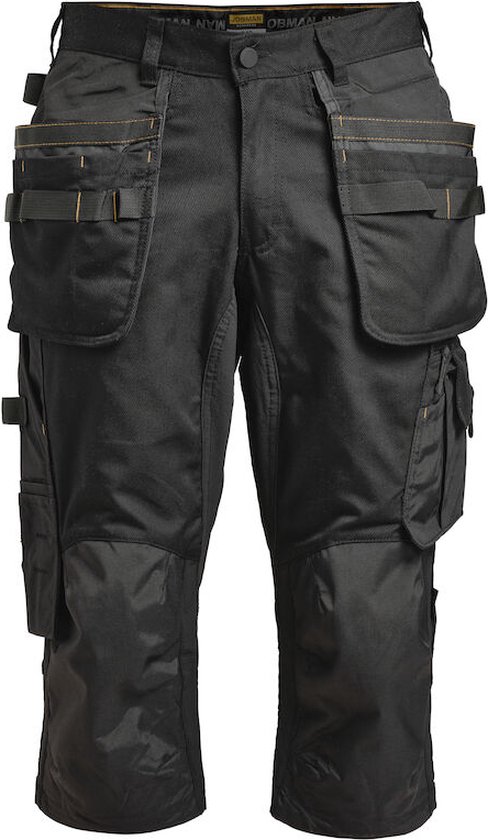 Jobman 2167 Long Shorts Stretch 65216718 - Zwart - D120
