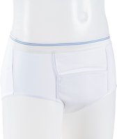 Wasbare Incontinentie Onderbroek wit Man - Maat XXXL - Heren ondergoed