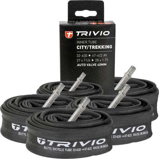 Trivio - City Binnenband 32-630 -> 47-622 AV 40mm Auto/Schrader 5 stuks voordeelpakket