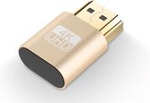 Ibley HDMI Dummy plug Goud - Display emulator - Versie 2.0 - 4K@60hz - 1080p@120hz