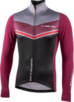 Nalini - Heren - Fietsjack winter - Winddicht Warm Wielrenjack - Rood - Grijs - ASFALTO JKT - XS