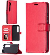 Bookcase Rood Geschikt voor Motorola Edge - portemonnee hoesje - ZT Accessoires