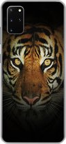 Coque Samsung Galaxy S20 Plus - Tigre - Lumière - Yeux - Coque de téléphone en Siliconen