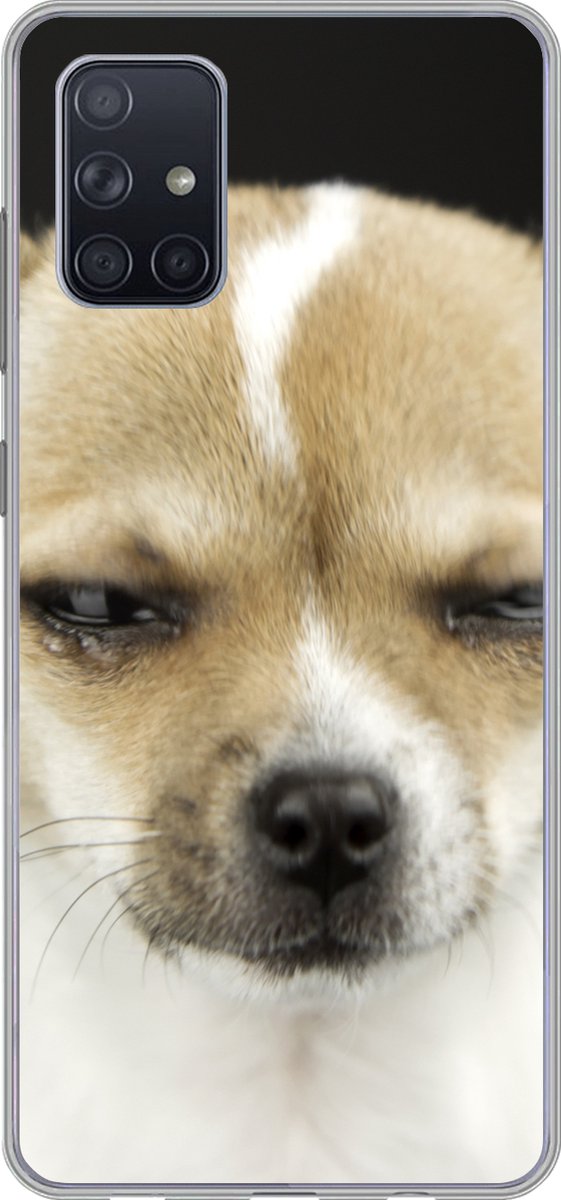 Telefoonhoesje Geschikt voor Samsung Galaxy A51 hoesje - Hond - Huisdieren - Portret - Siliconen Telefoonhoesje Telefoonhoesje