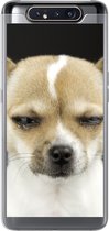Geschikt voor Samsung Galaxy A80 hoesje - Hond - Huisdieren - Portret - Siliconen Telefoonhoesje