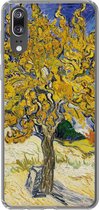 Geschikt voor Huawei P20 hoesje - Moerbeiboom - Vincent van Gogh - Siliconen Telefoonhoesje