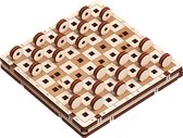 Mr. Playwood Game Checkers - 3D houten puzzel - Bouwpakket hout - DIY - Knutselen - Miniatuur - 36 onderdelen