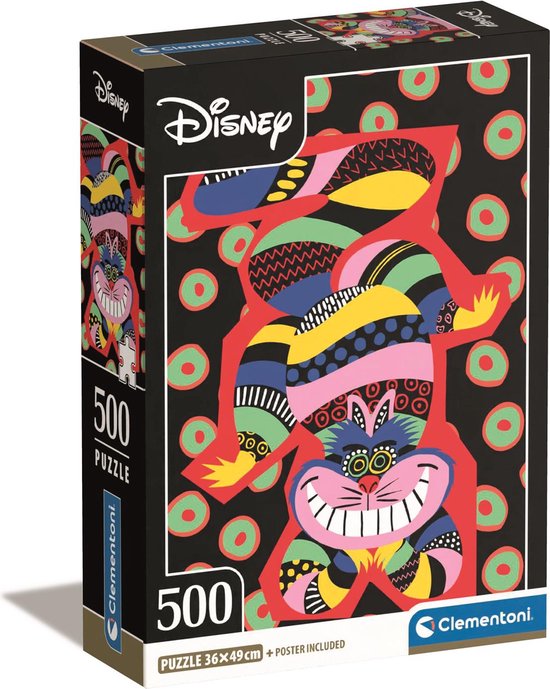 Clementoni - Puzzel - 500 Stukjes - Disney - Compact doos - Puzzel Voor Volwassenen