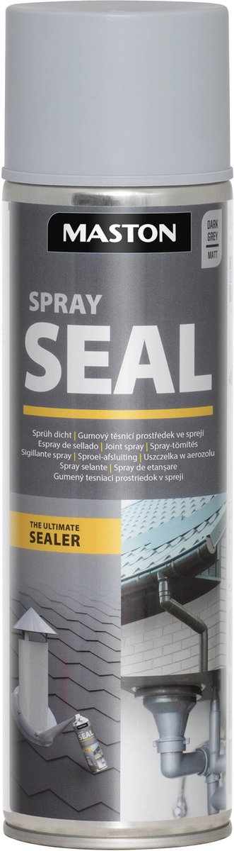 Maston Spray Seal - donkergrijs - rubberen afdichtingscoating - 500 ml - vloeibaar rubber