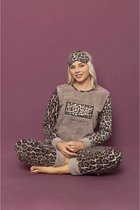 Asel Dames Pyjama set / Fleece / Maat : L