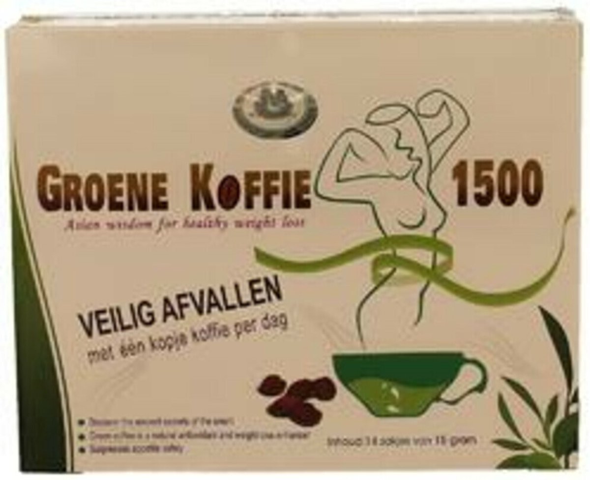 Goedkoopste Groene Koffie 1500 - 14 stuks - Voedingssupplement