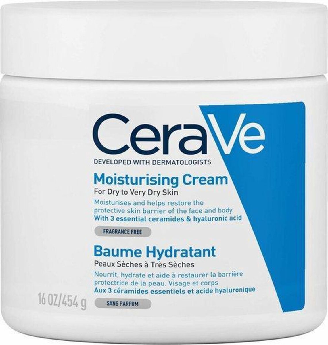 CeraVe Hydraterende Crème - 3 x 454 gr - Voordeelverpakking