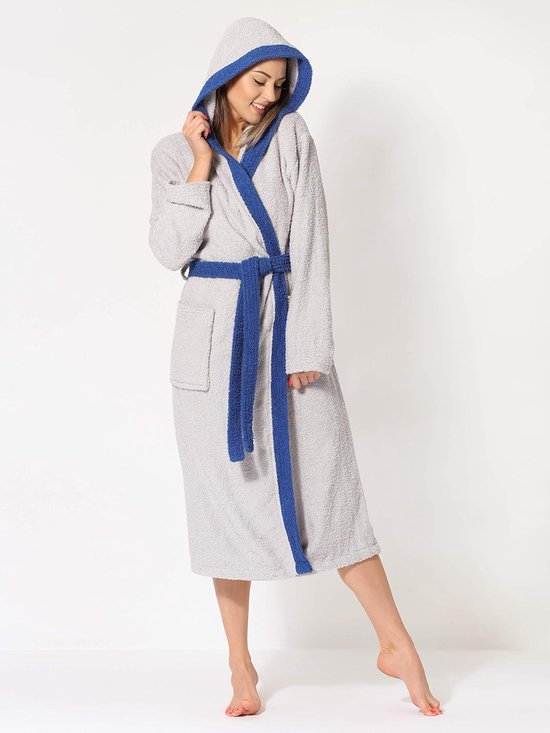 Revise RE-102 Fluwelen ochtendjas voor heren, Donkerblauw 1034, 3XL