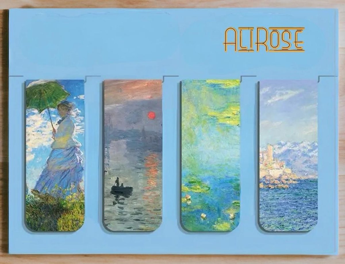 AliRose - Magnetische Bladwijzer - Boeken - Books - Lezen - Reading - TikTok - Van Gogh - 4 Stuks