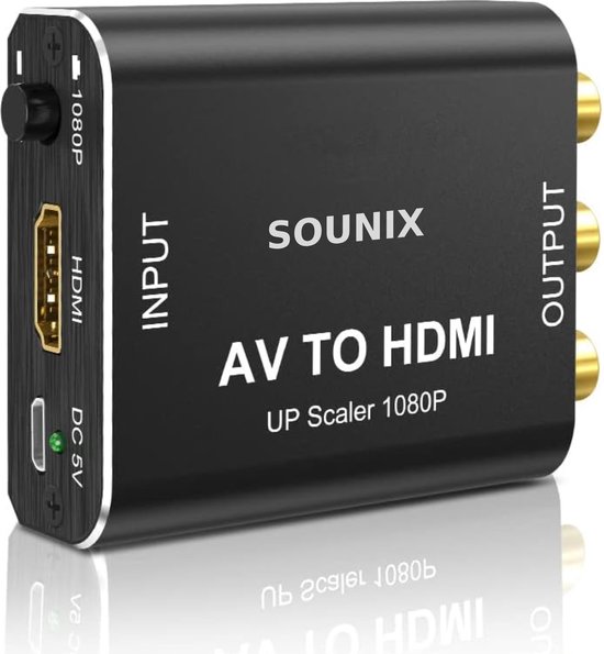 SOUNIX Convertisseur HDMI vers Tulip AV - RCA vers HDMI - 1080P Mini RCA  Composite | bol