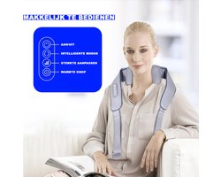 Nekmassage Apparaat - 4 in 1 - Massage Apparaat - Nek En Rug - Schouder - Beenmassage - Betere Bloedsomloop - Healing Hands Neck Massager - Draadloos - Zensoothe massage