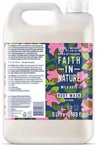Faith in Nature Gel Douche Rose Sauvage 2x 5L