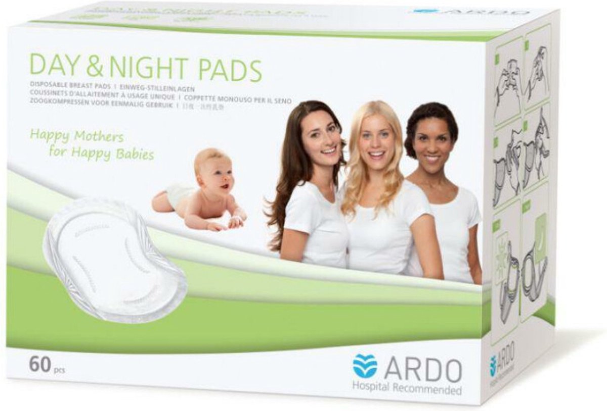Goedkoopste Ardo Day And Night Pads Zoogcompressen 60 stuks