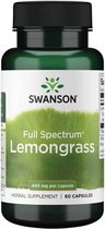 Swanson - Full Spectrum - Lemongrass / Citroengras (Cymbopogon citratus) - 400mg - 60 Capsules