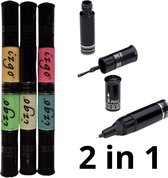 IZGO Naildesign Nailart 2 in 1 Nagellak DUO Nail Art Pen Spring Pastel Set  met extra IZGO zwart en wit pen