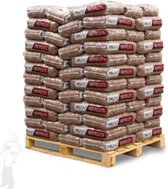 Pelfin Bruine Houtpellets | DINplus houtpellets | 1 pallet – totaal 1080 kg (84 zakken x 12,5 kg) | 100% Loofhout