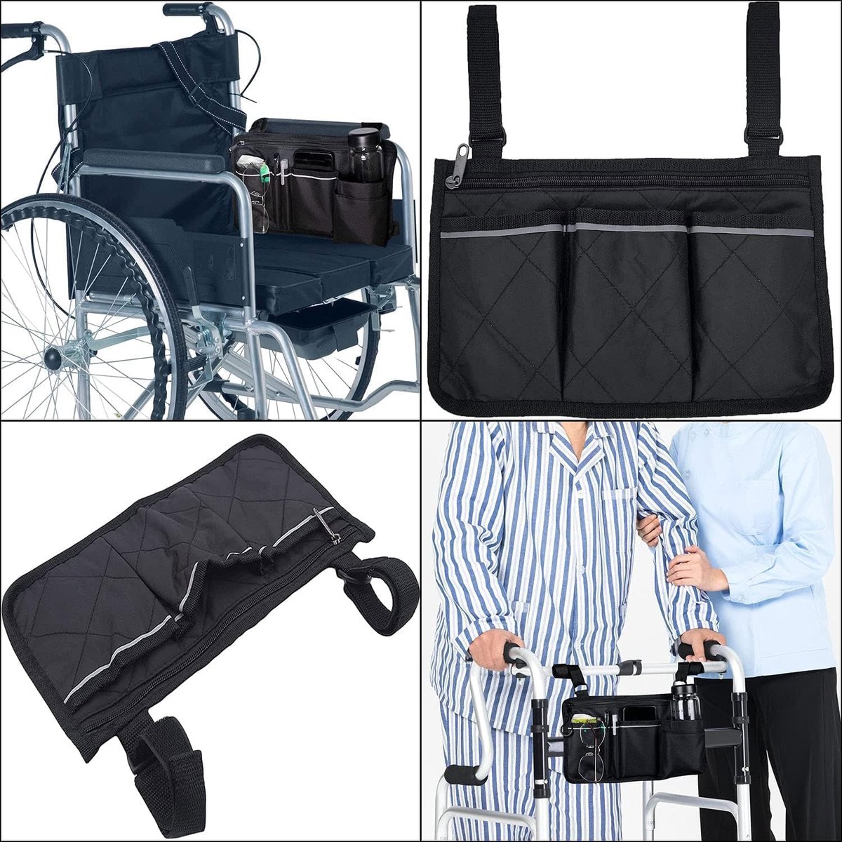 Goedkoopste rolstoel opbergtas - Veilige opbergtas voor rolstoelen, mobiliteitshulp rolstoelaccessoires tas voor ouderen senioren