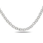 Juwelier Zwartevalk zilveren platte koningsschakel ketting - ET 50/55cm--
