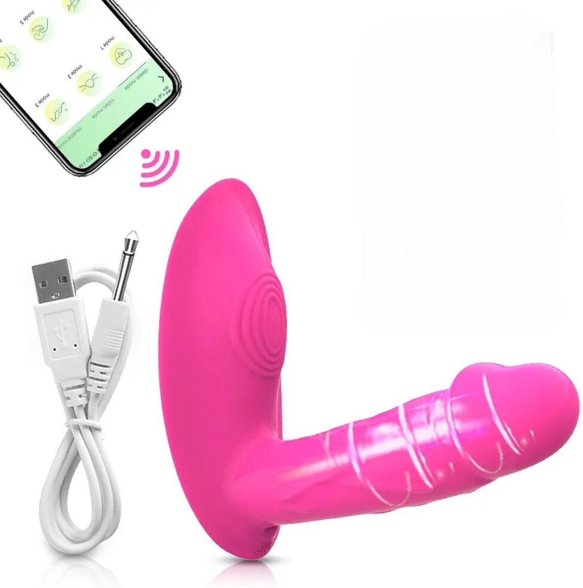 Compacte Draagbare Vibrator - Vibrator voor Vrouwen - G-spot Stimulatie - Clitorale Stimulatie - Bediening via App - 10 Intensiteiten - Discreet Onder Kleding - Volwassen Seksspeeltje en Stimulator - Seksspeeltje voor Koppels - Kleur Roze