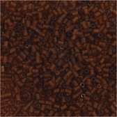Rocailles 2-cut, bruin, d 1,7 mm, afm 15/0 , gatgrootte 0,5 mm, 25 gr/ 1 doos