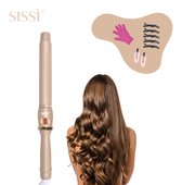 Bol.com Sissì® - Krultang 32mm - Valentijn - Haarstyler - Haarkruller - Luxe opbergdoos & 8 accessoires aanbieding