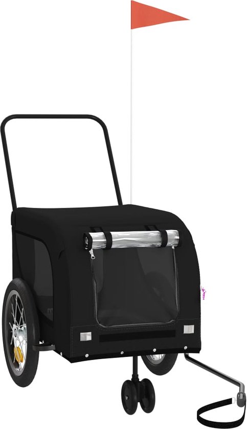 Fietstrailer oxford stof en ijzer zwart kopen Fietstrailer oxford stof en ijzer zwart kopen