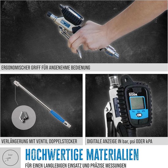 Güde Reifenfüller Digital V 12 PRO mit digitalem Manometer kaufen