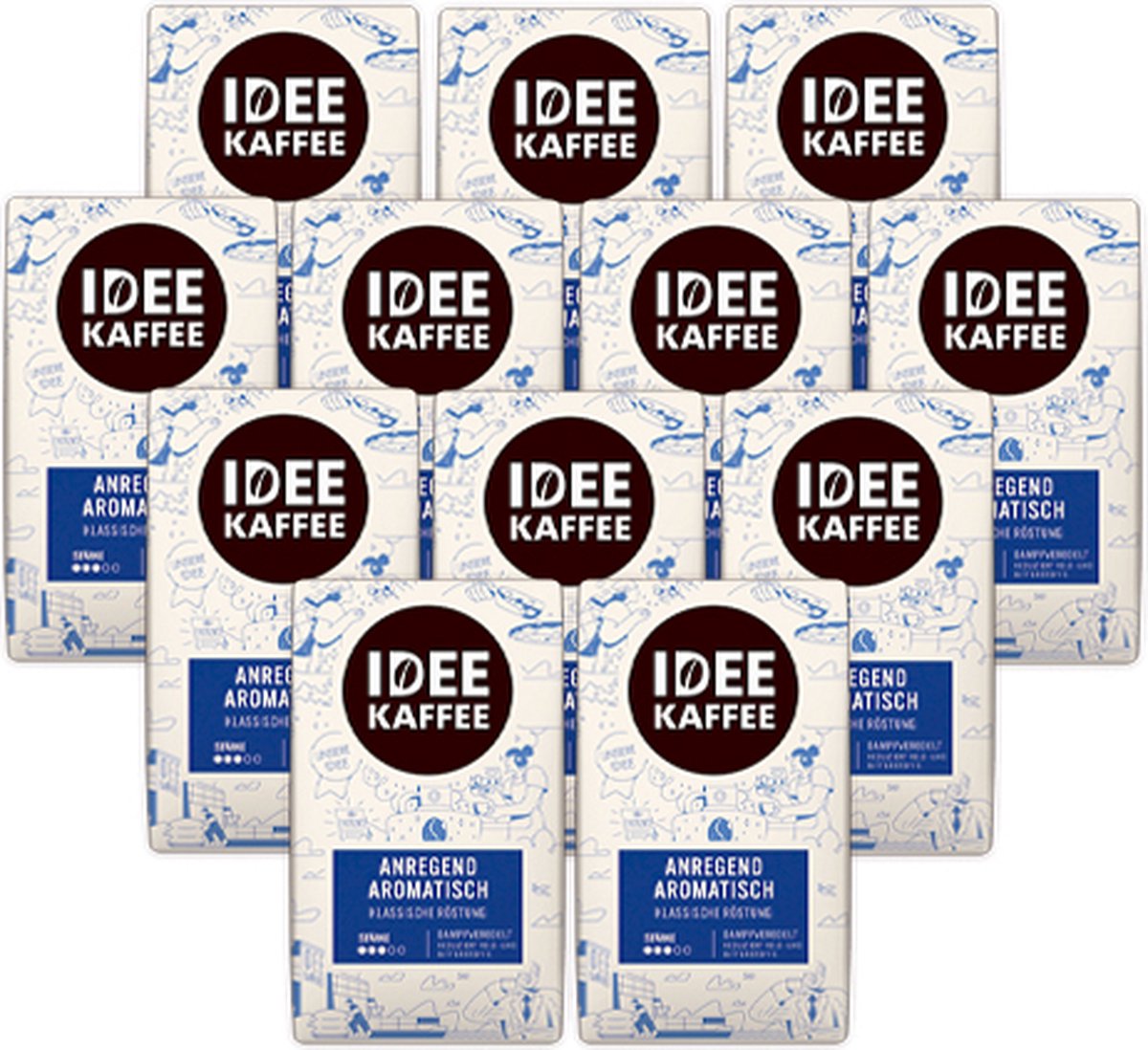 Goedkoopste Idee Kaffee - Classic Gemalen Koffie - 12x 500g