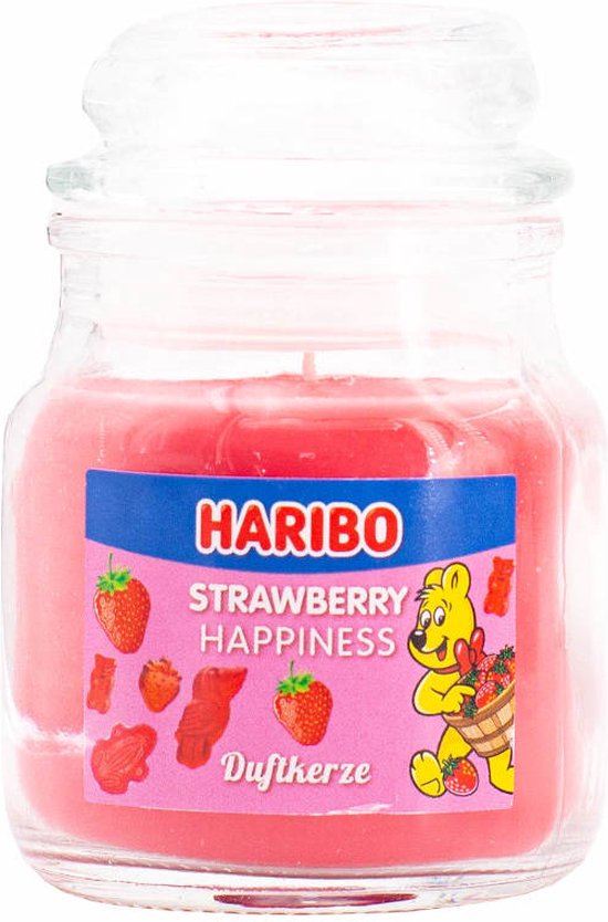 Bougie Haribo Strawberry Happiness 85 grammes