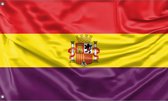 VlagDirect - Spaanse vlag Tweede Spaanse Republiek - Spanje Tweede Spaanse Republiek vlag - 90 x 150 cm.