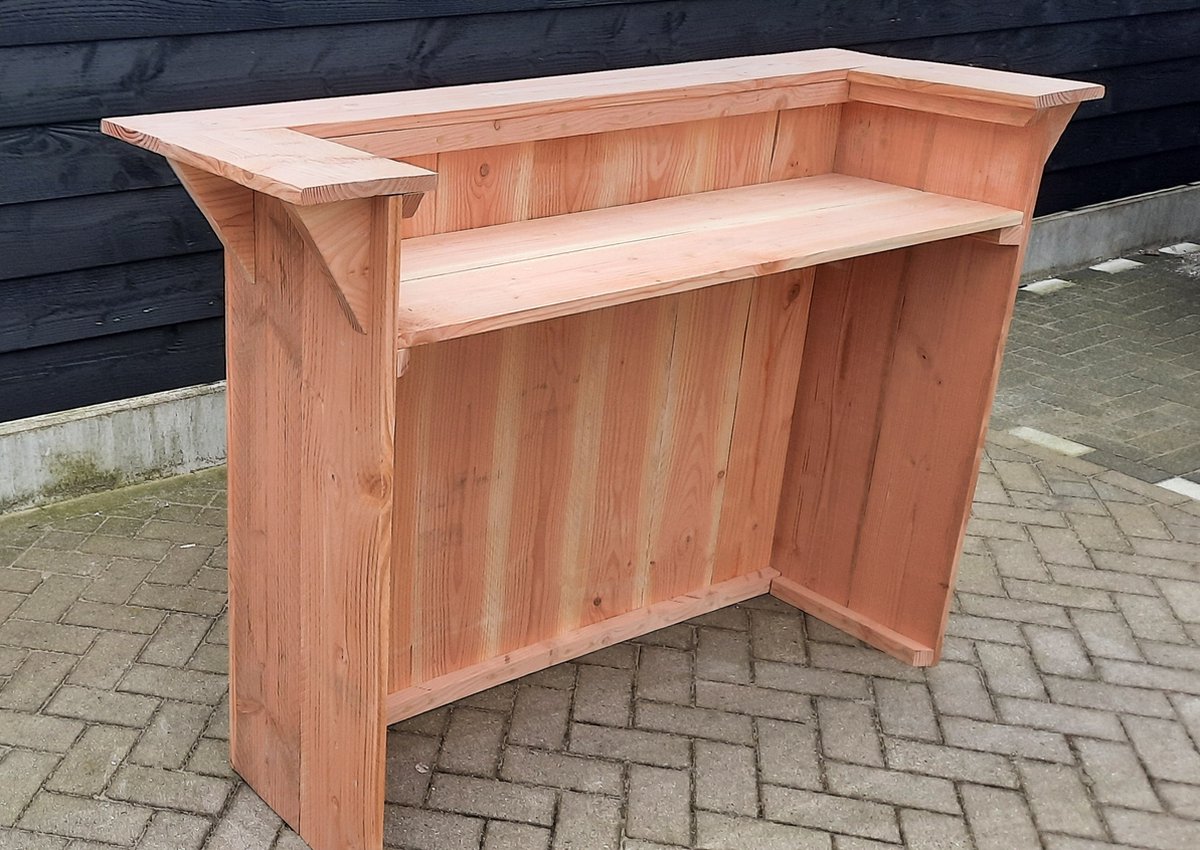 Balie "Firenze" van Douglas hout - Houten bar - Toog van hout - 160cm breed