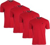 4-PackDonnay T-shirt (599008) - Sportshirt - Heren - Berry-red (040) - maat XL