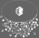 Swarovski Elements, 120 stuks Swarovski Xilion Bicone kraaltjes, 3mm, comet argent, (5328)