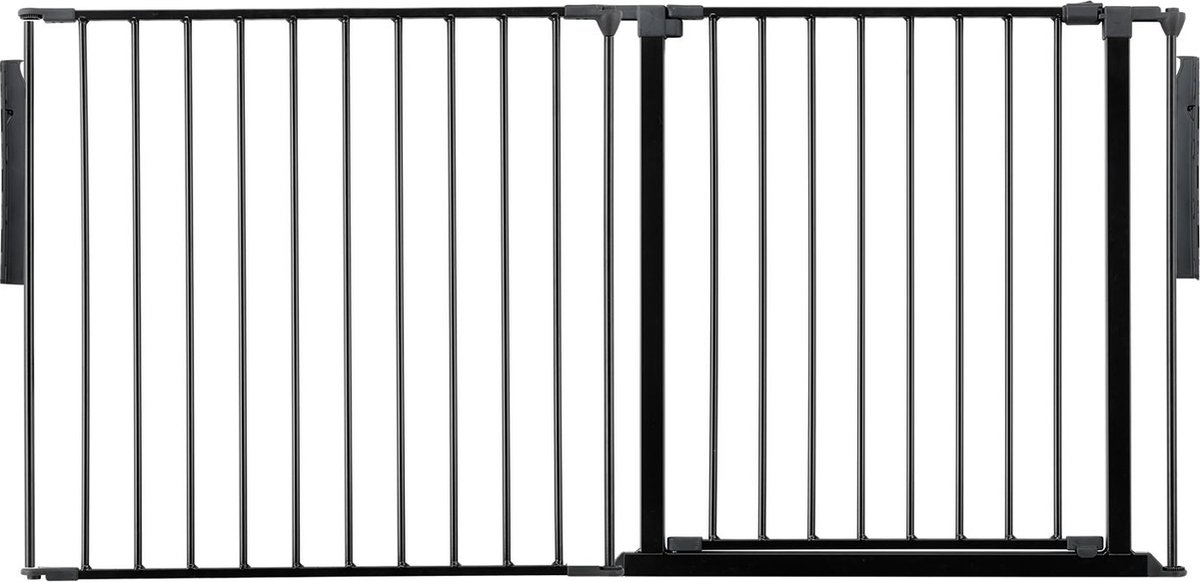 Safetots Kamerbreedhek, Panelenhek, Tot 154cm Breed, Zwart, 70cm Hoog