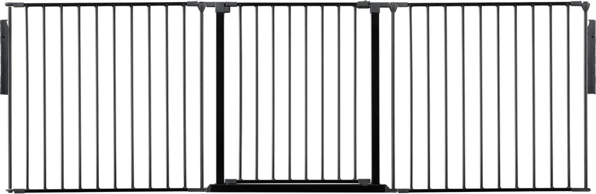 Safetots Kamerbreedhek, Panelenhek, Tot 226cm Breed, Zwart, 70cm Hoog