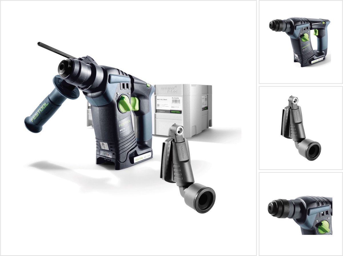 Festool BHC 18 Li Basic accuklopboormachine 18V ( 574723 ) 25Nm Brushless Solo in Systainer + boorzuigmond zonder accu zonder oplader