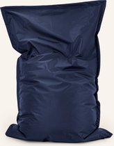 Drop & Sit - zitzak/zitkussen - robuust nylon - donkerblauw - 100 X 150 cm - voor binnen en buiten - verkrijgbaar in verschillende kleuren