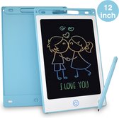 Planche à dessin pour enfants Kiraal - Tablette à dessin - Tablette à dessin LCD enfants - Tablette graphique enfants - Tablette pour enfants Blauw - 12 pouces