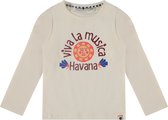 Stains and Stories girls shirt long sleeve Meisjes T-shirt - offwhite - Maat 140