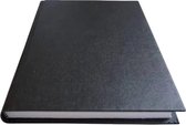 Cahier d'exercices qbasic couverture rigide a5 ligne 400 pages noir | 1 pièce