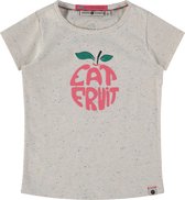 Stains and Stories girls shirt short sleeve Meisjes T-shirt - offwhite - Maat 116